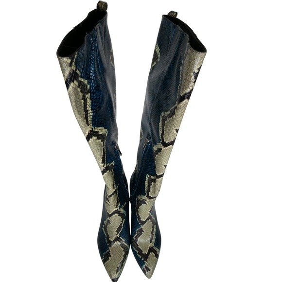 Sam Edelman HAI Snake Skin Boots Size‎ 8.5 Multi-Color Print G0568L2401 - Picture 9 of 9